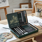 Ensemble de crayons de dessin (10, 12 ou 19 pièces) – Crayons à esquisse, graphite et fusain