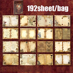 Mr. Paper – Lot de 192 feuilles de papeterie rétro style vintage, avec détails dorés.