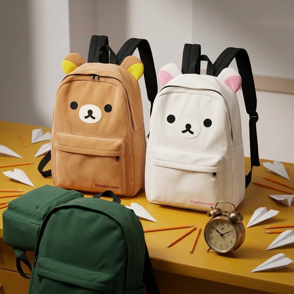 Sac à dos Rilakkuma kawaii – Alliez style et fonctionnalité avec grande capacité