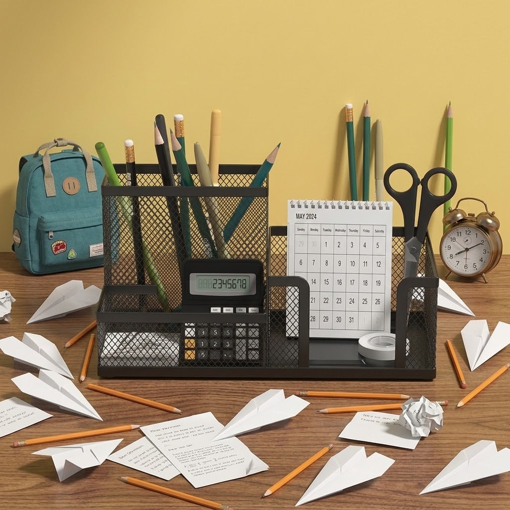 Organisateur de Bureau en Métal : Simplifiez Votre Espace de Travail Avec Élégance