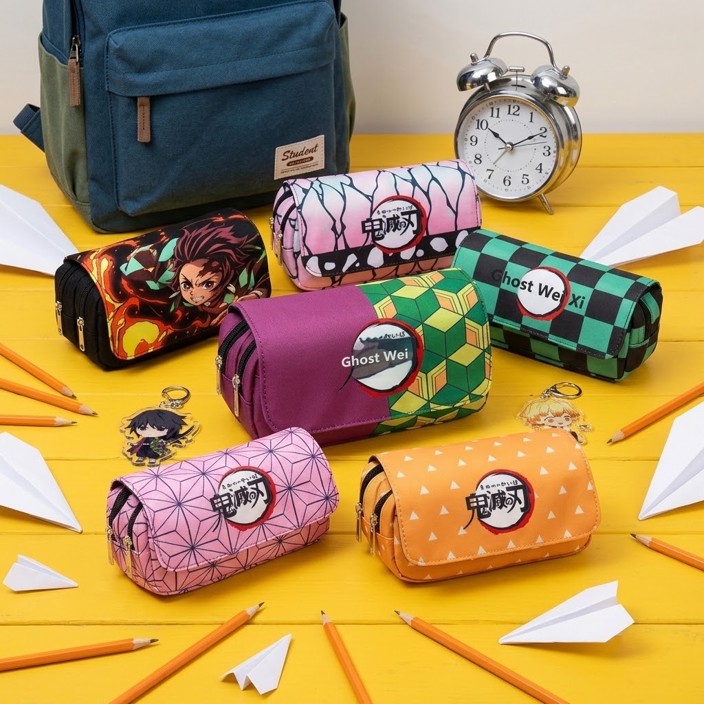 Trousse à Crayons Demon Slayer - Édition Lame de Fantôme : La Complice Idéale des Fans