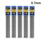 Ensemble de porte-mines métalliques (0,3 mm, 0,5 mm, 0,7 mm, 0,9 mm, 1,3 mm, 2,0 mm) – Mine HB