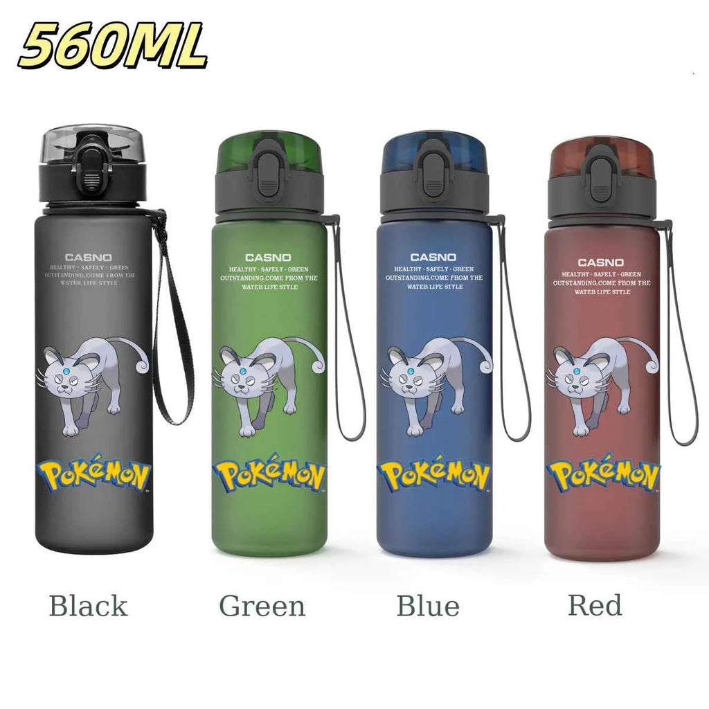 Bouteille d'eau 560 ML Anime Pokémon Pikachu Dracaufeu Miaouss, gourde en plastique portable