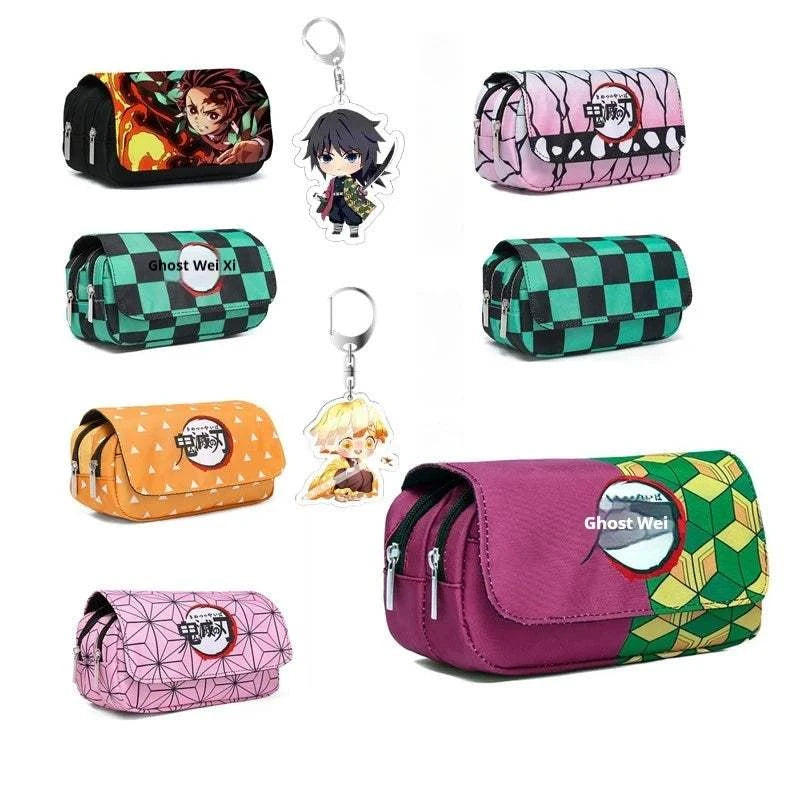 Trousse à crayons Demon Slayer édition Ghost Blade aux couleurs vives et design animé officiel Bandai