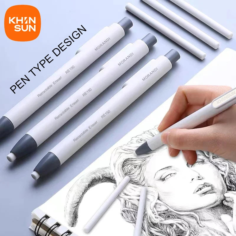 Gomme rétractable Khinsun – Format stylo