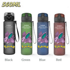 Bouteille d'eau 560 ML Anime Pokémon Pikachu Dracaufeu Miaouss, gourde en plastique portable