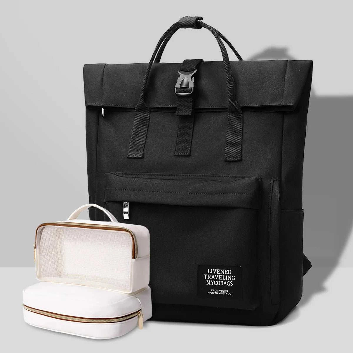 Sac à dos pour étudiante – Grand format, style original – Compartiment pour ordinateur portable 14 pouces – Modèle 2026