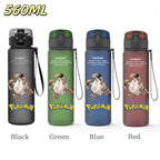 Bouteille d'eau 560 ML Anime Pokémon Pikachu Dracaufeu Miaouss, gourde en plastique portable
