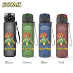 Bouteille d'eau 560 ML Anime Pokémon Pikachu Dracaufeu Miaouss, gourde en plastique portable
