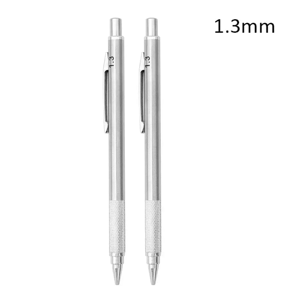 Ensemble de porte-mines métalliques (0,3 mm, 0,5 mm, 0,7 mm, 0,9 mm, 1,3 mm, 2,0 mm) – Mine HB