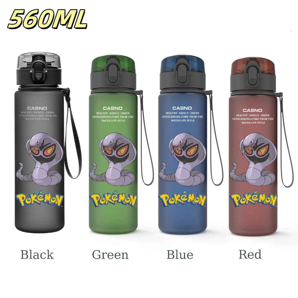 Bouteille d'eau 560 ML Anime Pokémon Pikachu Dracaufeu Miaouss, gourde en plastique portable