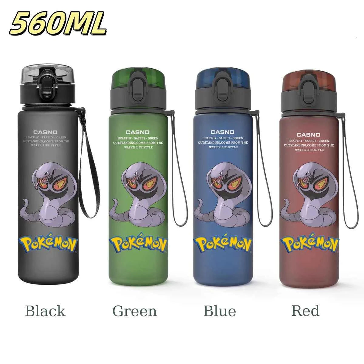 Bouteille d'eau 560 ML Anime Pokémon Pikachu Dracaufeu Miaouss, gourde en plastique portable