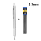 Ensemble de porte-mines métalliques (0,3 mm, 0,5 mm, 0,7 mm, 0,9 mm, 1,3 mm, 2,0 mm) – Mine HB