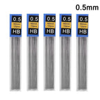 Ensemble de porte-mines métalliques (0,3 mm, 0,5 mm, 0,7 mm, 0,9 mm, 1,3 mm, 2,0 mm) – Mine HB