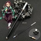 Nouveau stylo gel Demon Slayer (17 modèles) – Pointe 0,5 mm, encre noire - Motif Katana