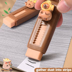 Gomme rétractable Kawaii motif Capybara