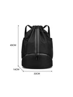 Sac de basketball, sac de natation, sac de rangement femme à séparation sec/humide, sac à dos à cordon pour entraînement