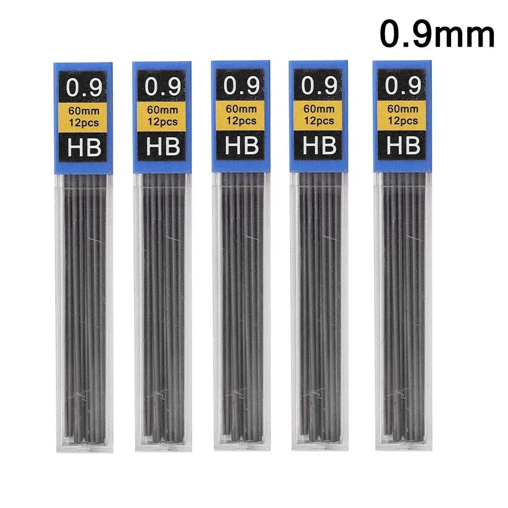 Ensemble de porte-mines métalliques (0,3 mm, 0,5 mm, 0,7 mm, 0,9 mm, 1,3 mm, 2,0 mm) – Mine HB