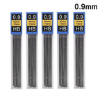 Ensemble de porte-mines métalliques (0,3 mm, 0,5 mm, 0,7 mm, 0,9 mm, 1,3 mm, 2,0 mm) – Mine HB