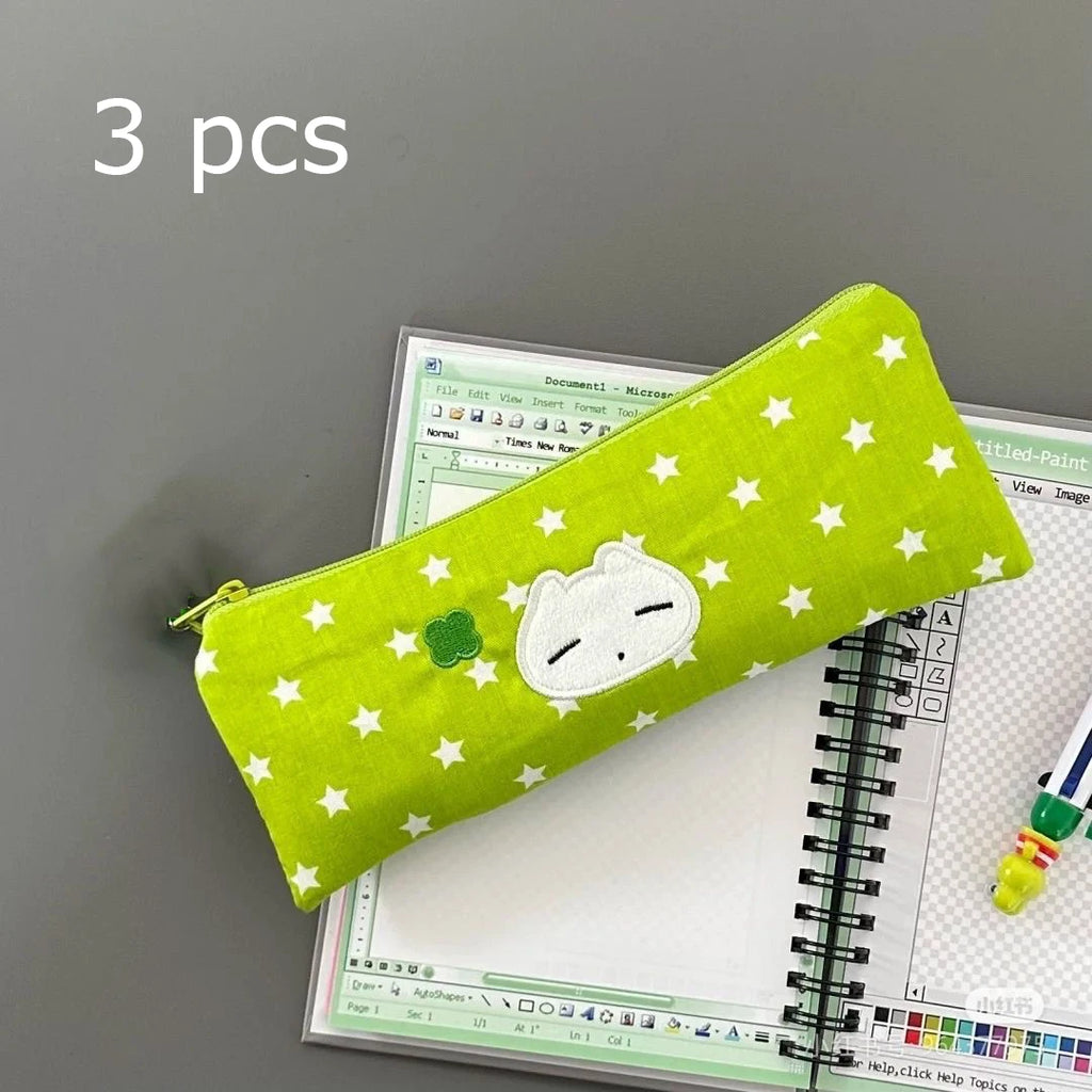Trousse à crayons en filet multi-couches, multifonction