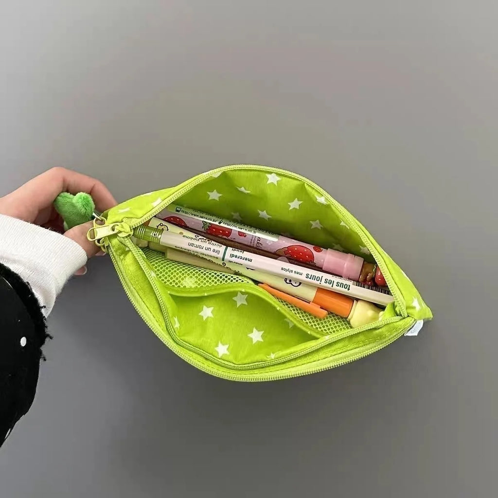 Trousse à crayons en filet multi-couches, multifonction