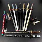 Nouveau stylo gel Demon Slayer (17 modèles) – Pointe 0,5 mm, encre noire - Motif Katana