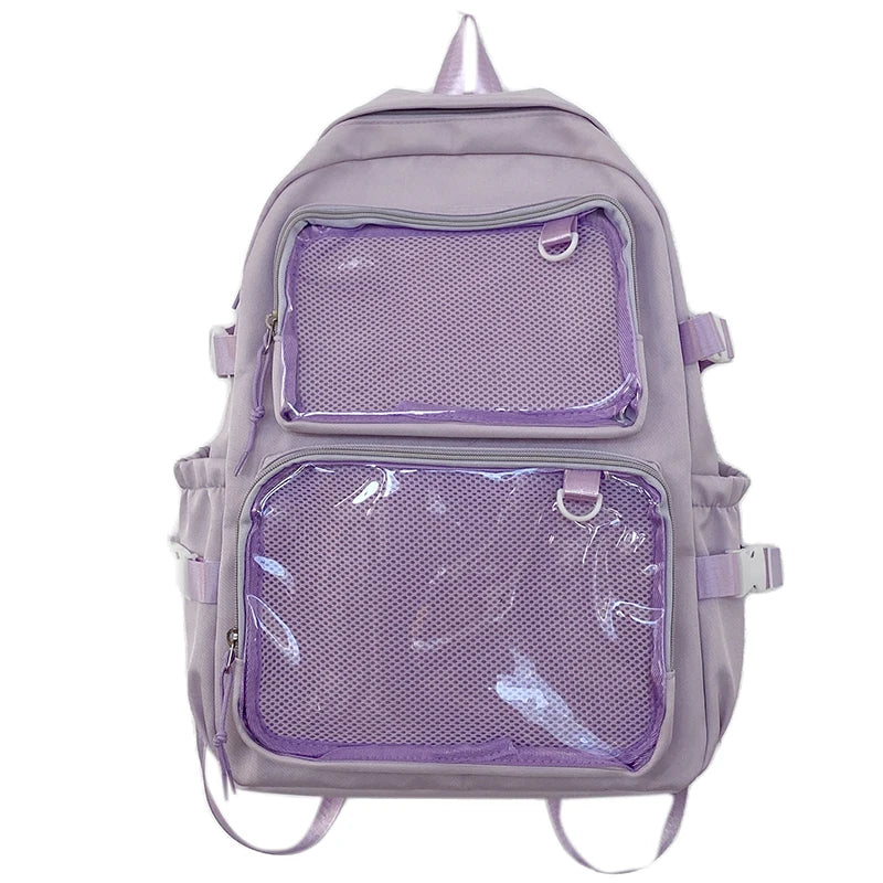 Sac à dos transparent de style japonais