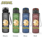 Bouteille d'eau 560 ML Anime Pokémon Pikachu Dracaufeu Miaouss, gourde en plastique portable
