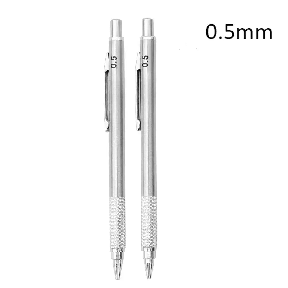 Ensemble de porte-mines métalliques (0,3 mm, 0,5 mm, 0,7 mm, 0,9 mm, 1,3 mm, 2,0 mm) – Mine HB