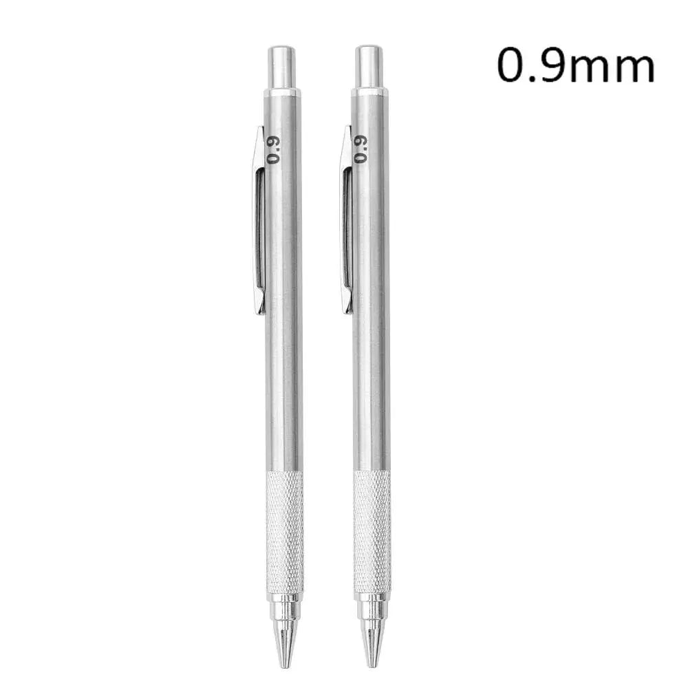 Ensemble de porte-mines métalliques (0,3 mm, 0,5 mm, 0,7 mm, 0,9 mm, 1,3 mm, 2,0 mm) – Mine HB