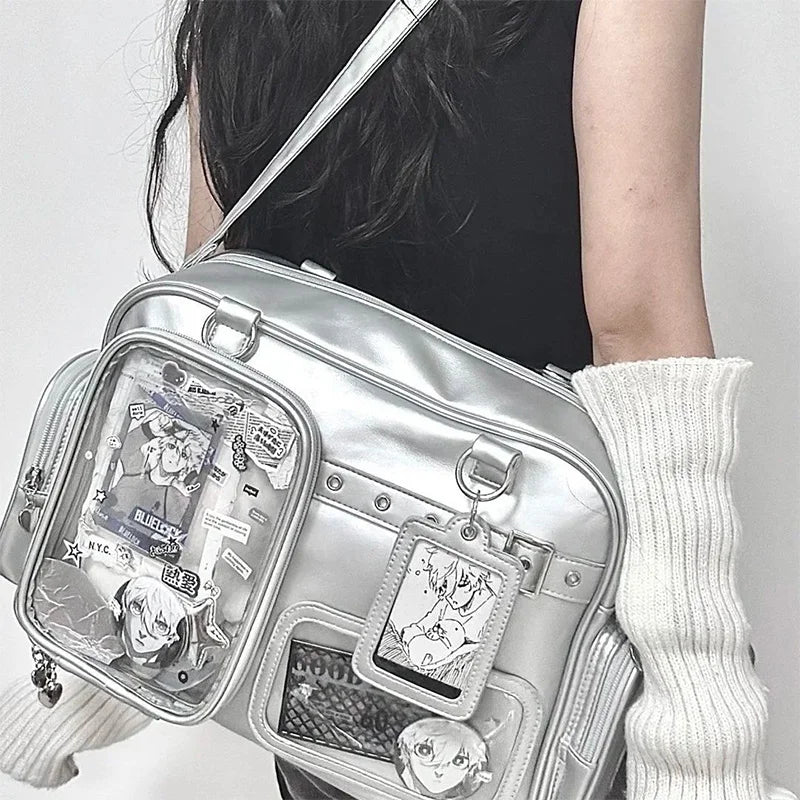 Sac tendance style japonais, espace de rangement pour badges "ita-bag"