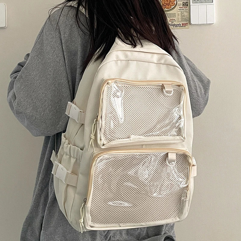 Sac à dos transparent de style japonais