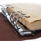 Carnet style rétro – Agenda, classeur et carnet de croquis – Couverture souple en cuir (14 x 10 cm) – coréenne