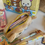 Trousse à crayons Kawaii tendance pour filles – Motif ours mignon.