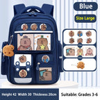 Sac à dos scolaire Capybara imperméable et grande capacité