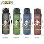 Bouteille d'eau 560 ML Anime Pokémon Pikachu Dracaufeu Miaouss, gourde en plastique portable