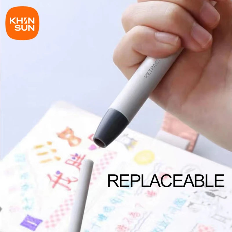 Gomme rétractable Khinsun – Format stylo