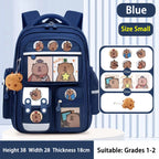 Sac à dos scolaire Capybara imperméable et grande capacité