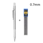 Ensemble de porte-mines métalliques (0,3 mm, 0,5 mm, 0,7 mm, 0,9 mm, 1,3 mm, 2,0 mm) – Mine HB