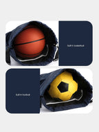 Sac de basketball, sac de natation, sac de rangement femme à séparation sec/humide, sac à dos à cordon pour entraînement