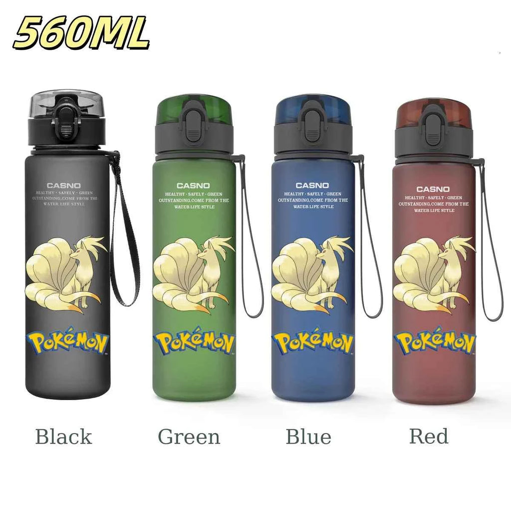 Bouteille d'eau 560 ML Anime Pokémon Pikachu Dracaufeu Miaouss, gourde en plastique portable