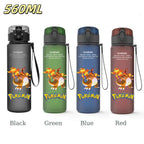 Bouteille d'eau 560 ML Anime Pokémon Pikachu Dracaufeu Miaouss, gourde en plastique portable