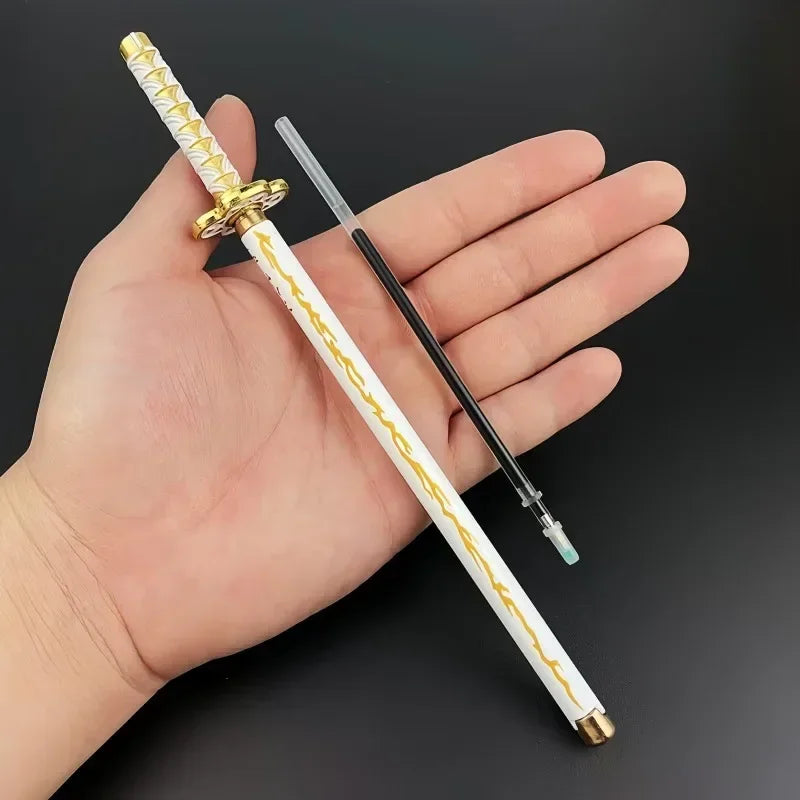 Nouveau stylo gel Demon Slayer (17 modèles) – Pointe 0,5 mm, encre noire - Motif Katana
