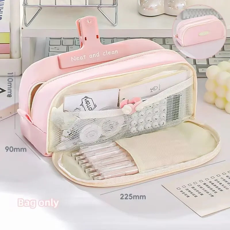 Trousse à crayons élégante et pratique, de grande capacité (spécial rentrée).