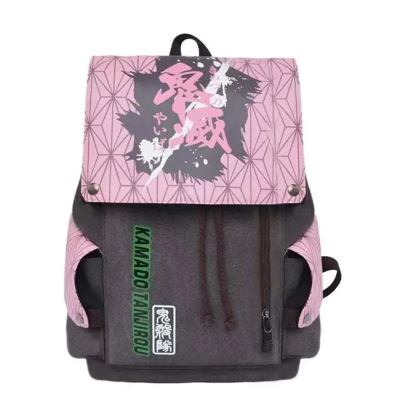 Sac à Dos Anime Grand Format – One Piece, Attack on Titan, Naruto, Demon Slayer – Cartable Toile pour Étudiants et Enfants – Cadeau Fan Manga