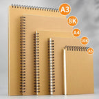 Carnet de croquis (formats A3/A4/A5/8k/16k) à papier épais 160 g/m²
