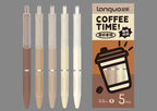 Stylos gel motif capybara – Lot de 6 stylos