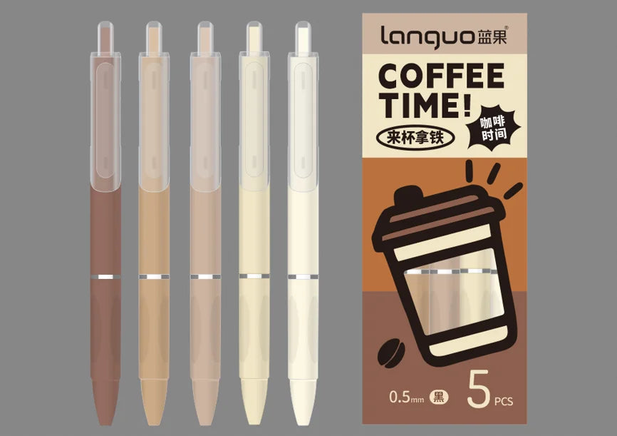 Stylos gel motif capybara – Lot de 6 stylos