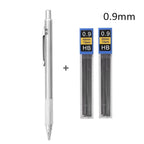 Ensemble de porte-mines métalliques (0,3 mm, 0,5 mm, 0,7 mm, 0,9 mm, 1,3 mm, 2,0 mm) – Mine HB