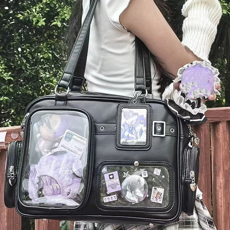 Sac tendance style japonais, espace de rangement pour badges "ita-bag"